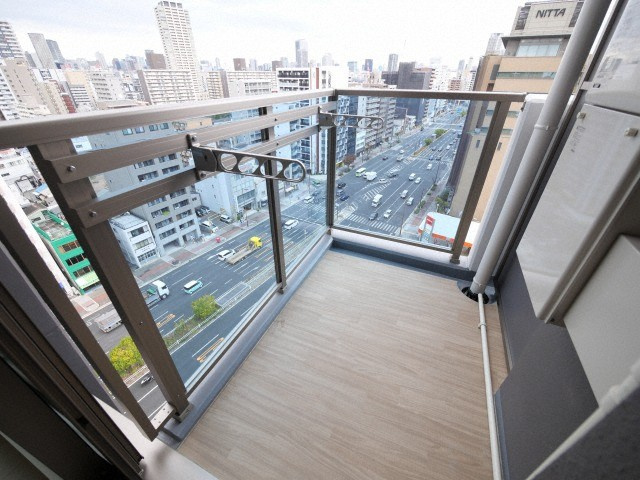 エグゼ難波WESTリバーのバルコニー