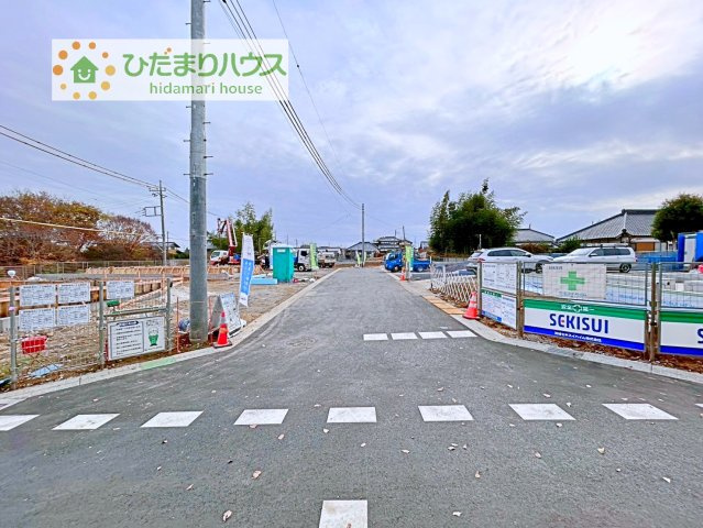 【前面道路含む現地写真】 | つくば市若森第1　新築戸建　1号棟 | （11.27撮影）