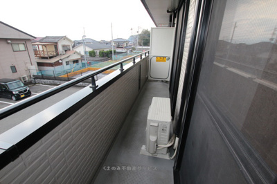 【バルコニー】 | ソレーユ | 外からの目が気にならないバルコニーで洗濯物が干せます
ソレーユ　202号室　2020年1月15日