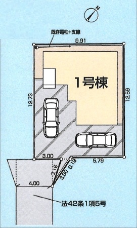 【区画図】 | 川越市旭町第2 | 全1棟
