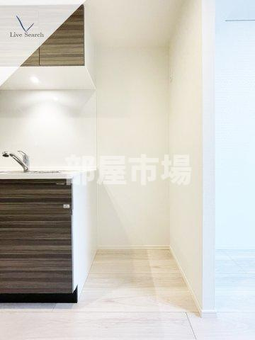 レオーネ南千住Ⅱのキッチン|冷蔵庫置場