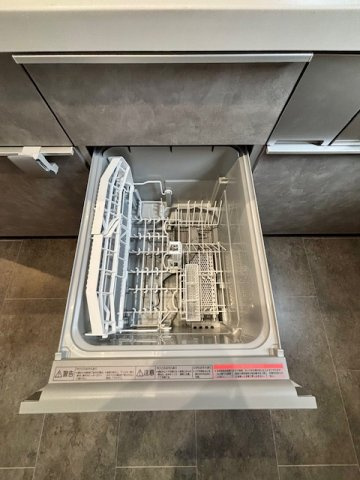 小郡市小板井　2号地のキッチン|食洗器で楽々後片付け♪