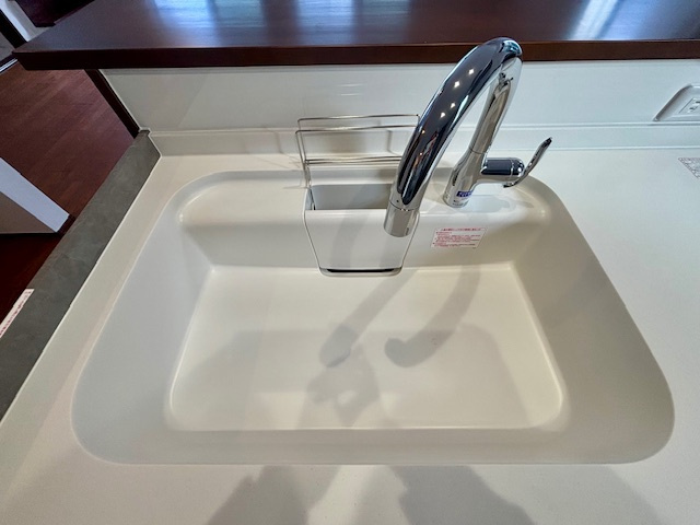 小郡市小板井　2号地のキッチン|広めのシンクは使いやすいですね♪