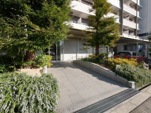 QCフラット北堀江のエントランス