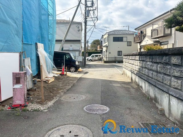 新築戸建　茅ヶ崎市南湖5丁目の前面道路含む現地写真
