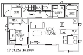【仲介手数料無料】所沢北原町全５棟　C号棟　所沢市の新築住宅なら西武ハウジングの間取り