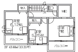 【仲介手数料無料】所沢北原町全５棟　C号棟　所沢市の新築住宅なら西武ハウジングの間取り