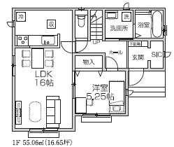 【仲介手数料無料】所沢北原町全５棟　E号棟　所沢市の新築住宅なら西武ハウジングの間取り
