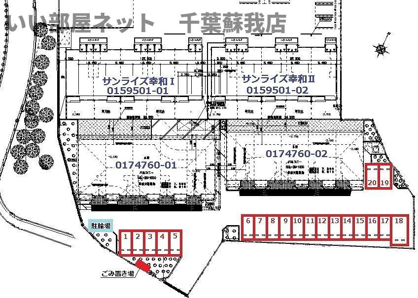 ブルースカイ幸和Ⅰの区画図