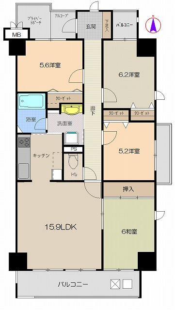 アプリア桟橋の間取り