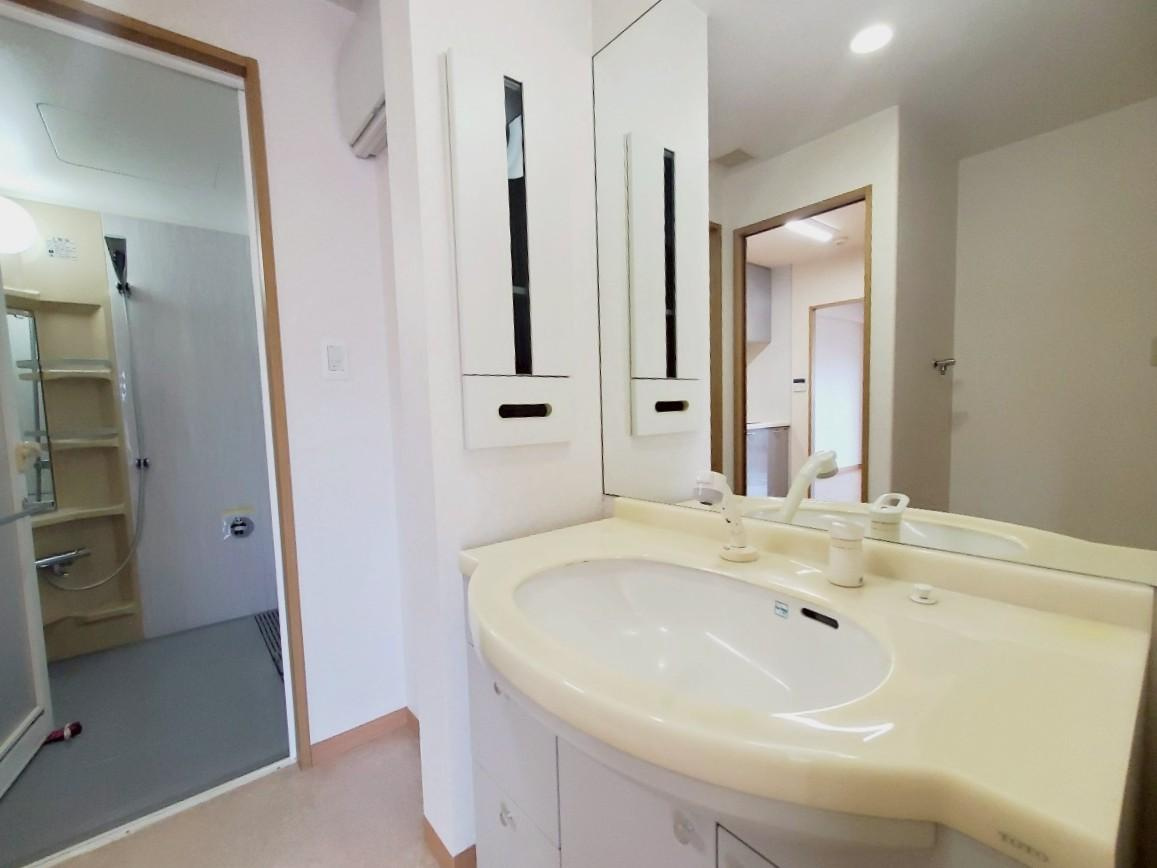 アプリア桟橋の独立洗面台