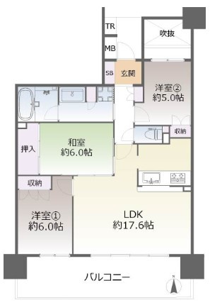 パークシティ大阪サウスガーデンズの間取り