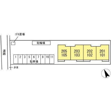 ﾙｶﾞｰｾｸﾞｰﾛ　LugarSeguroの区画図