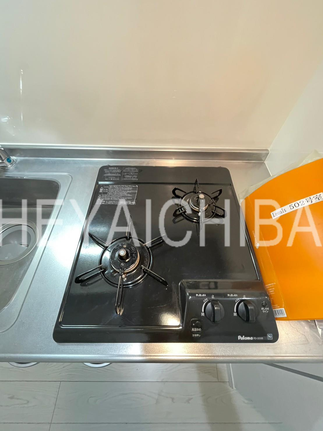 Leonisのキッチン|2口コンロ