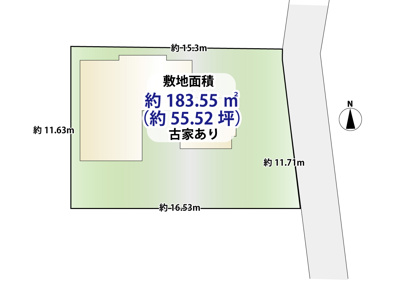 【区画図】 | 瀬谷区本郷2丁目中古戸建【瀬谷駅北口徒歩18分/敷地面積約55坪/純和風の古民家的なお住まい/】