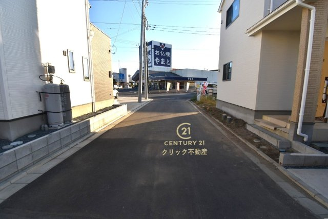 いろどりアイタウン　那珂市杉　23-P2　4の前面道路含む現地写真|現地撮影（2025年11月）