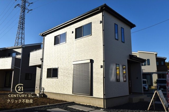 いろどりアイタウン　那珂市杉　23-P2　4の外観|上菅谷駅徒歩16分。横堀小徒歩25分、那珂第二中徒歩39分。
349号道路添いの新築分譲住宅。周辺施設充実で生活利便性◎
ビルトイン食洗機、網戸など、仕様、設備充実！