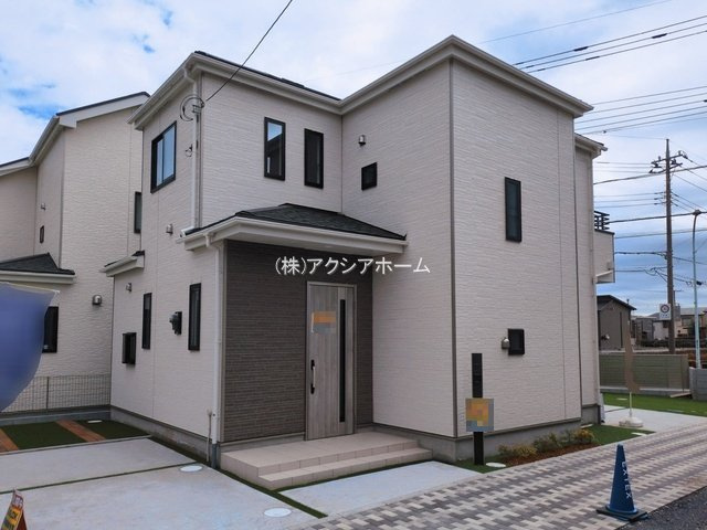 所沢市北原町・全5棟　新築一戸建　D号棟　の外観|建物完成しました！この機会に是非一度ご見学ください！（2026年2月19日撮影）