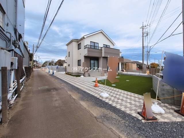 所沢市北原町・全5棟　新築一戸建　D号棟　の前面道路含む現地写真|現地写真　2026年2月19日撮影