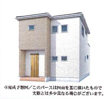 【外観パース】 | 久喜栗原第2　Livele Garden.S　新築戸建　全9棟　3号棟 | 3号棟