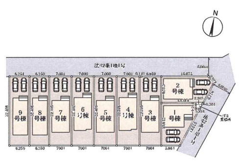 【区画図】 | 久喜栗原第2　Livele Garden.S　新築戸建　全9棟　3号棟