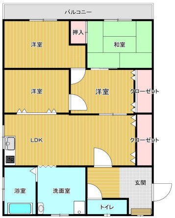三陽南マンションの間取り