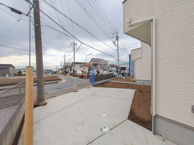所沢市北原町・全5棟　新築一戸建　E号棟　の駐車場|現地写真（2026年2月13日撮影）