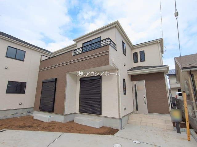 所沢市北原町・全5棟　新築一戸建　E号棟　の外観|現地写真（2026年2月13日撮影）