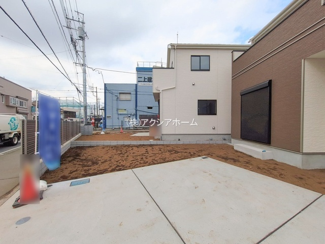 所沢市北原町・全5棟　新築一戸建　E号棟　の駐車場|現地写真（2026年2月13日撮影）