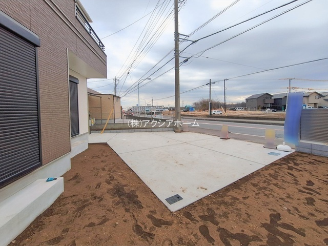 所沢市北原町・全5棟　新築一戸建　E号棟　の駐車場|現地写真（2026年2月13日撮影）