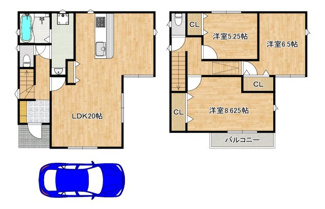 【間取り】 | 山本町５丁　中古戸建