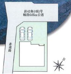 三木市緑が丘町西1丁目の区画図