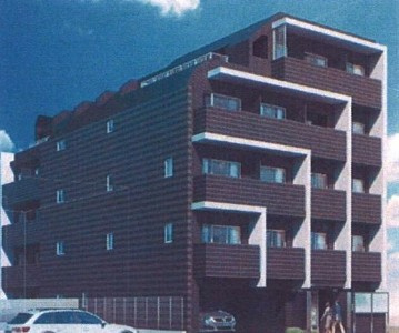 【外観パース】 | アジールコート東高円寺 | 鉄筋コンクリート造のがっちりとした建物。