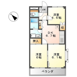 【間取り】 | カナール | 3DK
