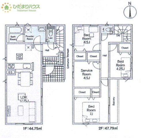 【間取り】 | 我孫子市中峠第19　新築戸建　3号棟 | こたつや扇風機などの季節物もポンポンしまえる大容量の納戸付き♪
(3号棟)