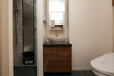 【洗面所】 | プライマル靱本町 | 使いやすい洗面所です