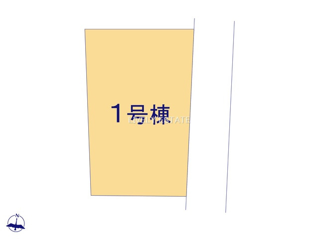草加市手代2丁目 新築分譲住宅の区画図
