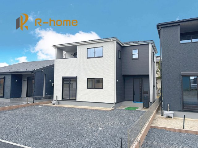 第1常総市相野谷町　新築戸建て　2号棟の外観パース|近隣の同仕様完成物件をご見学いただけます♪