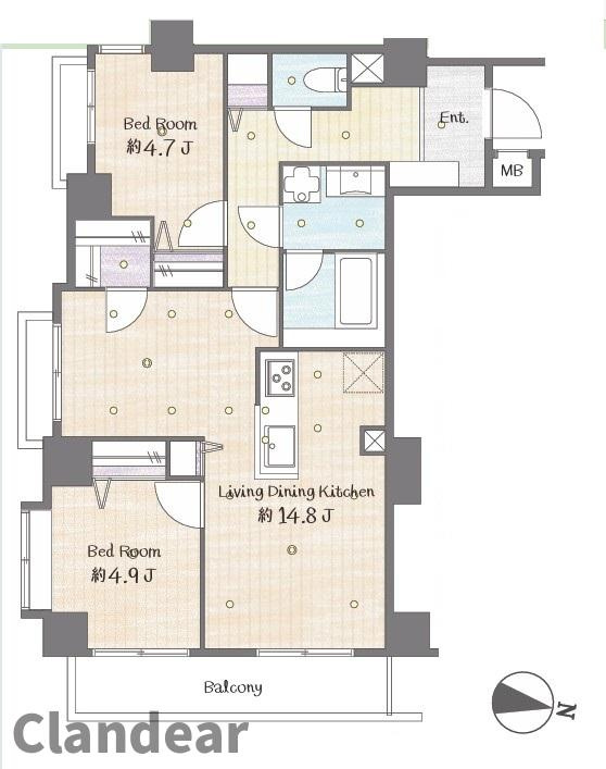 ライオンズマンション東向島第2の間取り|ドキドキの新生活も、安心してスタート。ぴったりの住まいを見つけませんか？クランディアが一緒に住まい選びをサポートします‼　まずは、お気軽にお問合せください　＃クランディア