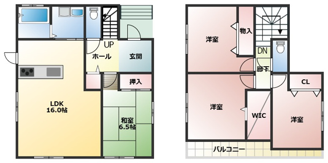 【間取り】 | 日立市東大沼町2丁目　中古戸建