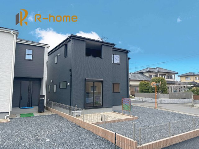 第1常総市相野谷町　新築戸建て　3号棟の外観|建物完成いたしました！ご予約で『平日』や『夕方』などでもご見学可能です！