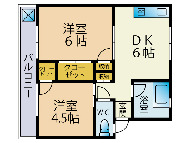 【間取り】 | 田辺マンション鶴間