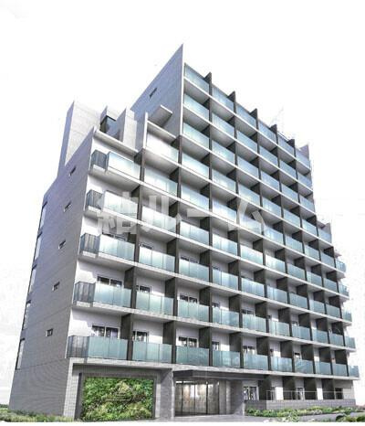 板橋区高島平９丁目の賃貸マンションの外観パース