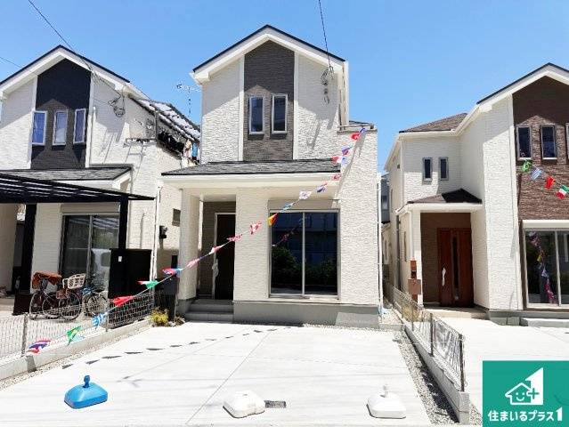 明石市二見町東二見　新築一戸建ての外観|お客様に長く安心して住んでいだだける事にこだわった家づくり！住んでからのアフターサービスにもしっかりと取り組んでいます！