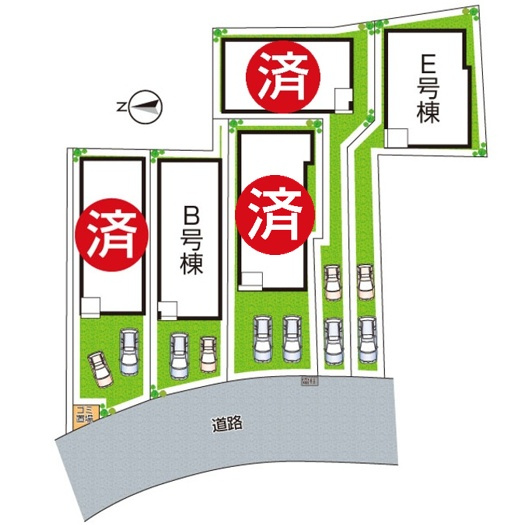 明石市二見町東二見　新築一戸建ての区画図|全5区画