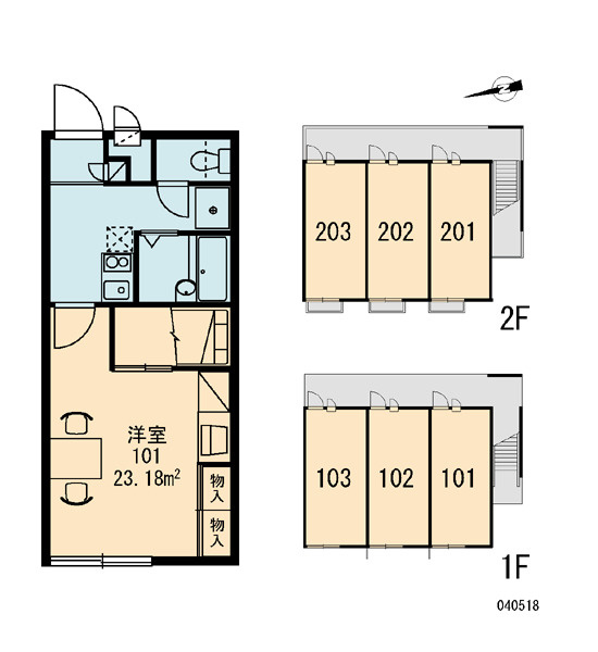 レオパレスSTⅡの区画図|画像3