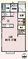 【仲介手数料無料】所沢市中新井３丁目　全２棟　B号棟　所沢の新築西武ハウジングの間取り
