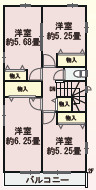 【仲介手数料無料】所沢市中新井３丁目　全２棟　B号棟　所沢の新築西武ハウジングの間取り