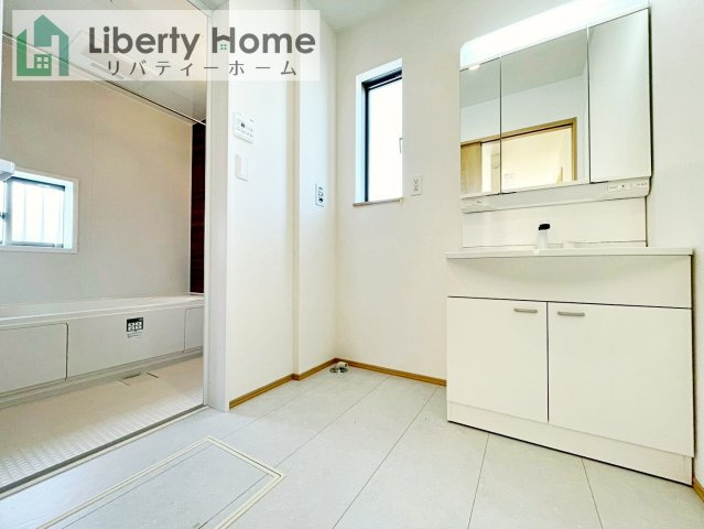 ひたちなか市足崎　新築戸建　A号棟の脱衣所