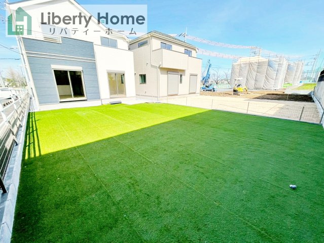 ひたちなか市足崎　新築戸建　A号棟の庭